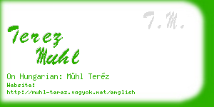 terez muhl business card